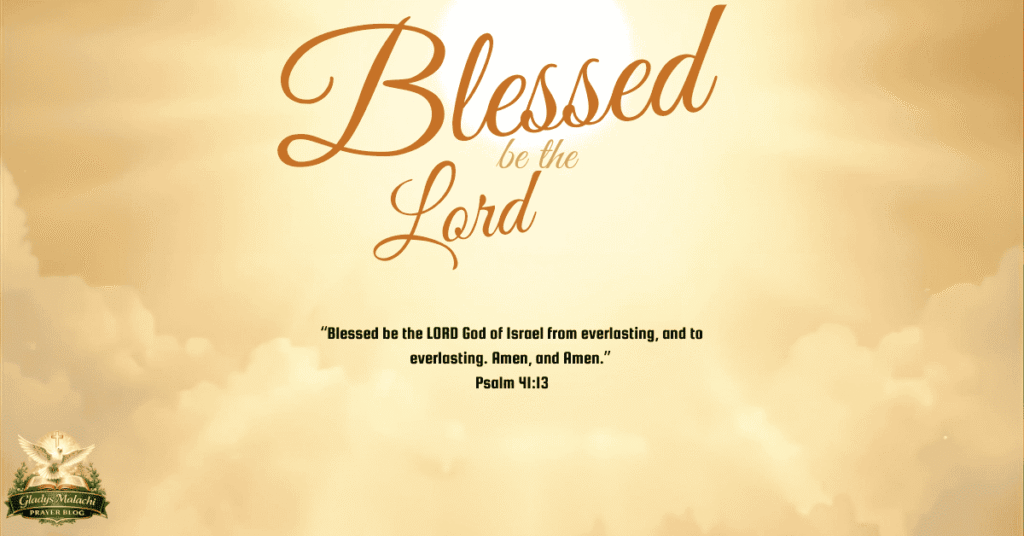 Blessed Be The Lord sunburst with dove and uplifting message (1)