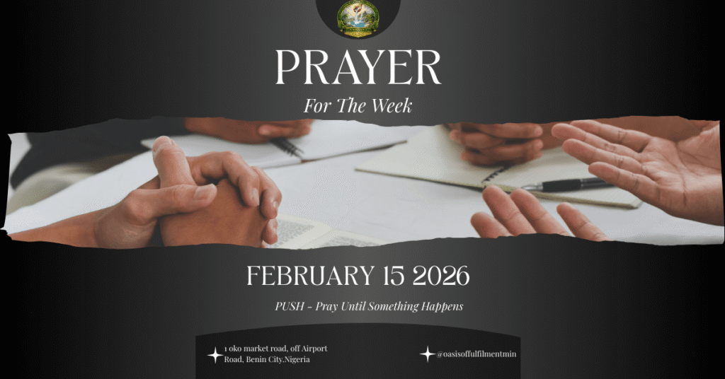 Prayer for the Week